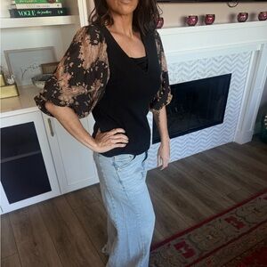 Dolan Black Top from Anthropologie